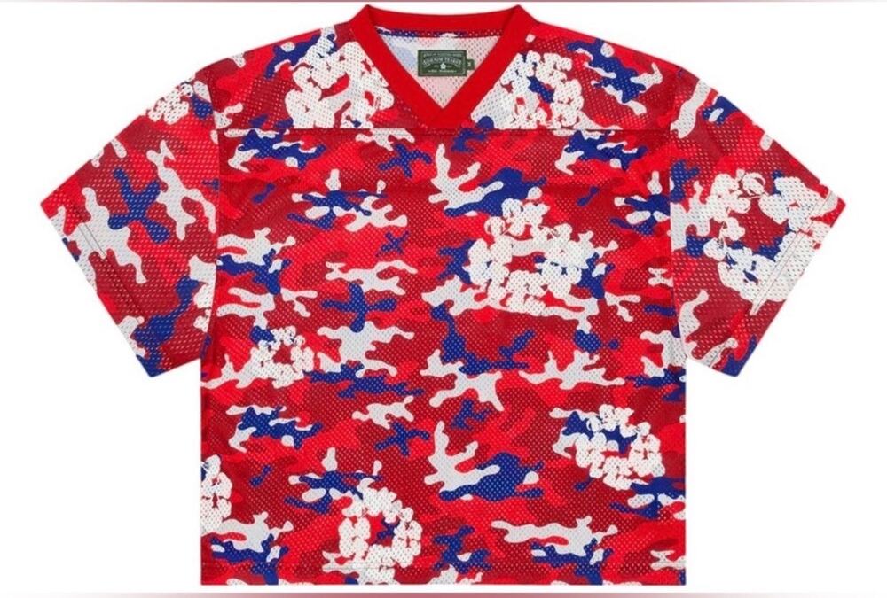 Denim Tears Camo Wreath Jersey Football shirt